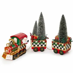 MacKenzie-Childs Room Accents<Illuminated Bottle Brush Train Arrangement