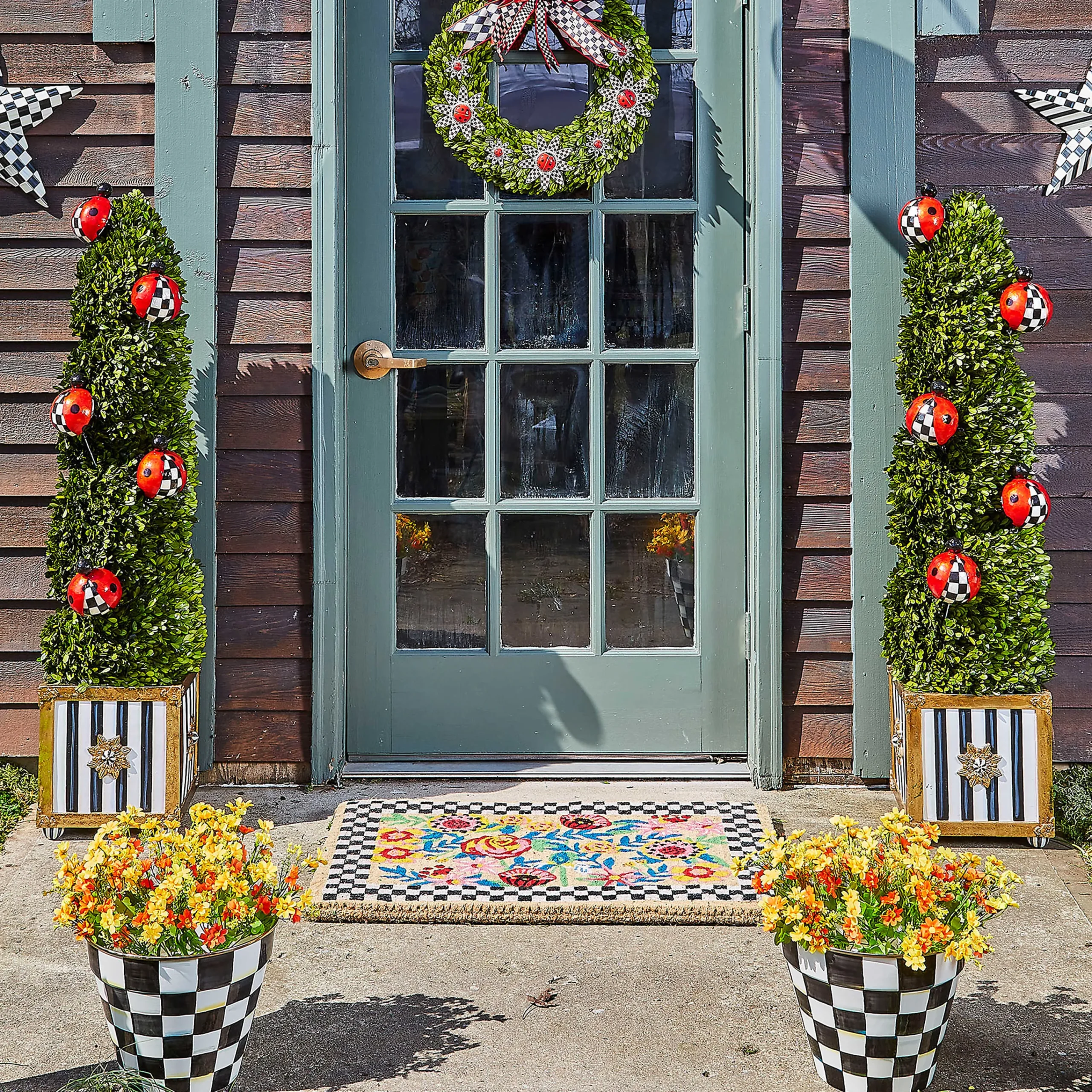MacKenzie-Childs Spring|Outdoor<Kira's Garden Entrance Mat