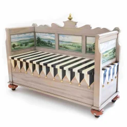MacKenzie-Childs Storage Furniture|Entryway Furniture<Landscape Blanket Bench