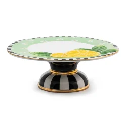 MacKenzie-Childs Serveware<Lemon Large Pedestal Platter