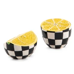MacKenzie-Childs Spring|Serveware<Lemon Salt  Pepper Set