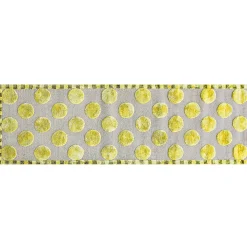 MacKenzie-Childs Rugs<Macro Dot Chartreuse Rug - 2'6 x 8'