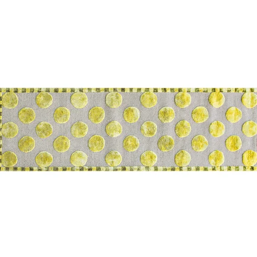 MacKenzie-Childs Rugs<Macro Dot Chartreuse Rug - 2'6 x 8'