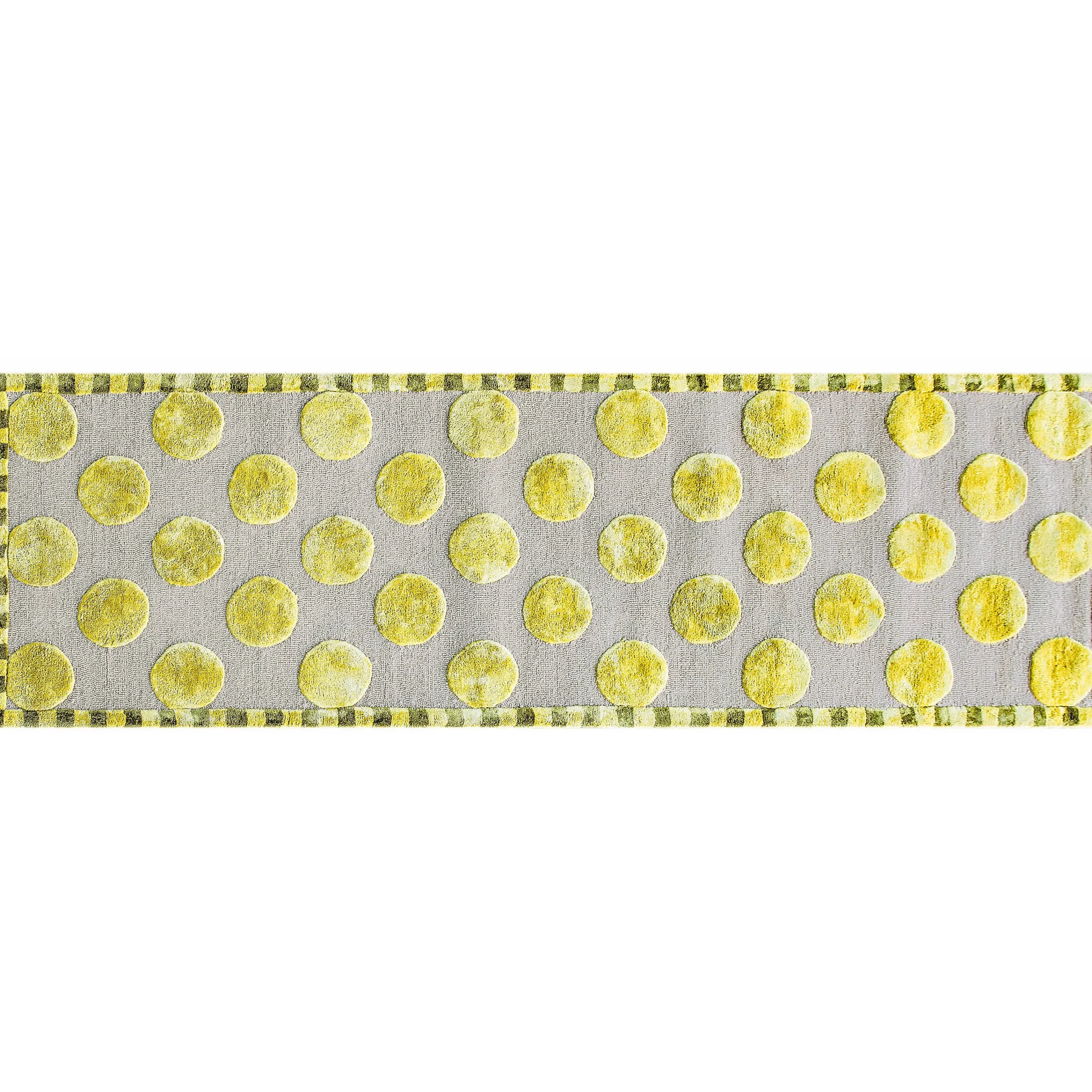 MacKenzie-Childs Rugs<Macro Dot Chartreuse Rug - 2'6 x 8'