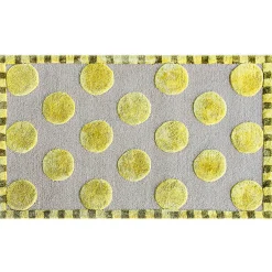 MacKenzie-Childs Rugs<Macro Dot Chartreuse Rug - 2'3 x 3'9