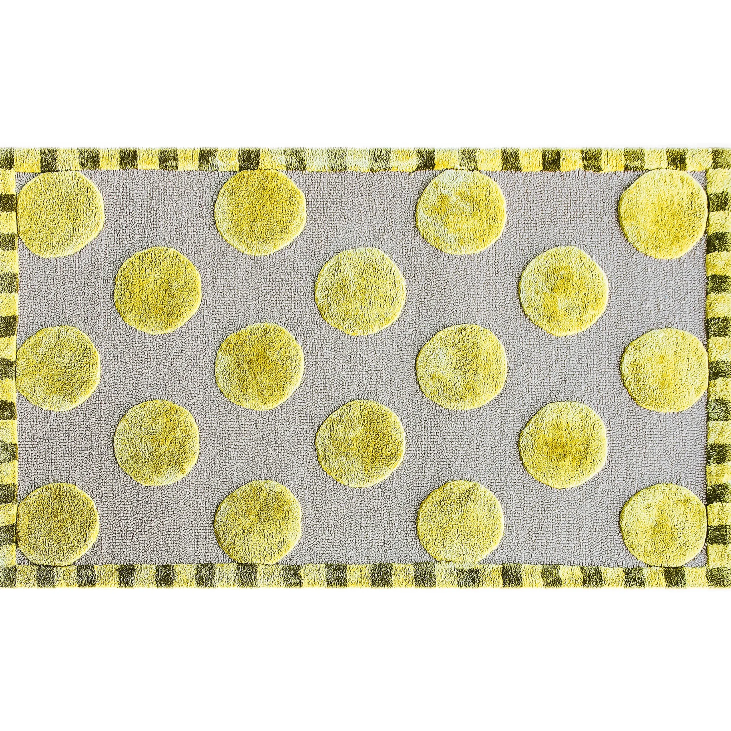 MacKenzie-Childs Rugs<Macro Dot Chartreuse Rug - 2'3 x 3'9