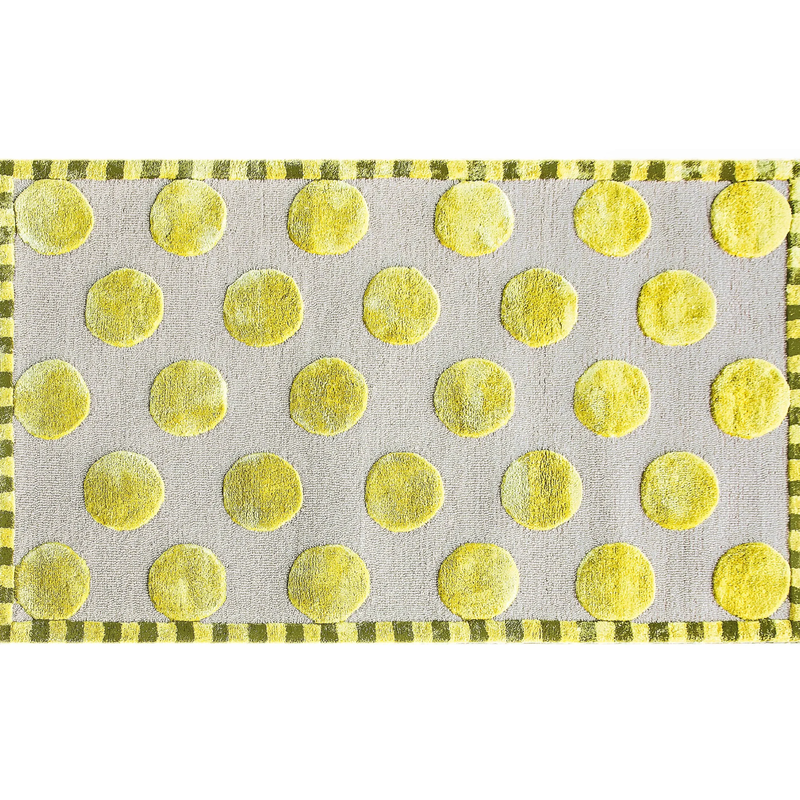 MacKenzie-Childs Rugs<Macro Dot Chartreuse Rug - 3' x 5'