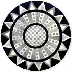 MacKenzie-Childs Rugs<Madison Hair on Hide 6' Round Rug