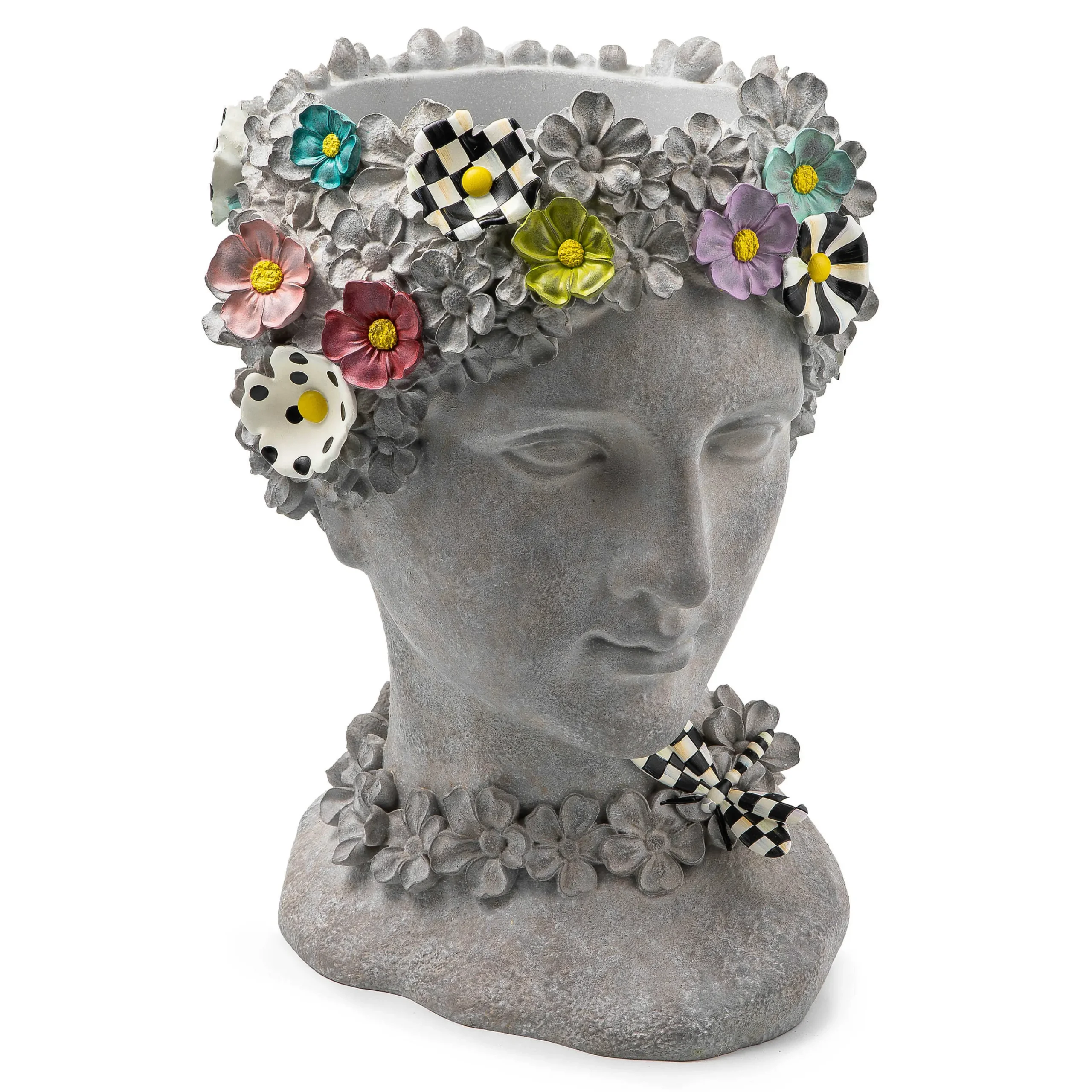 MacKenzie-Childs Spring|Greenery & Florals<Maia Large Bust Planter
