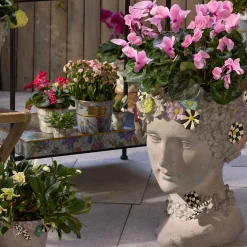 MacKenzie-Childs Spring|Greenery & Florals<Maia Large Bust Planter