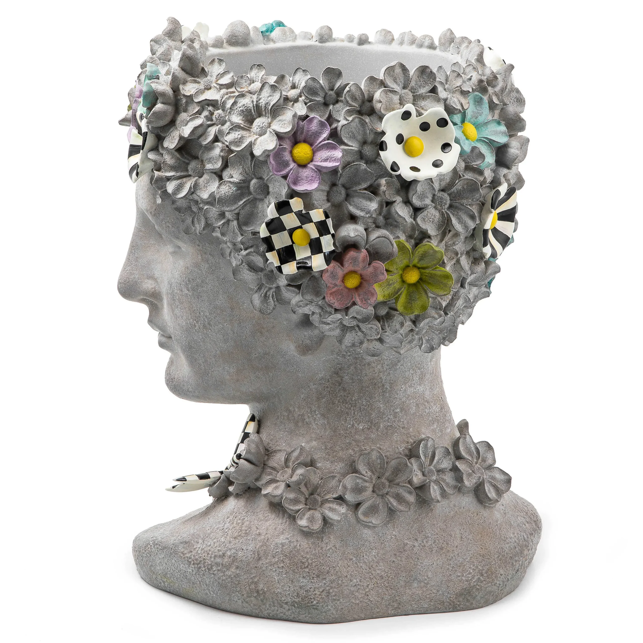 MacKenzie-Childs Spring|Greenery & Florals<Maia Large Bust Planter