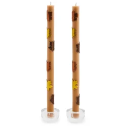 MacKenzie-Childs The Fall Shop|Candles & Fragrances<Maple Leaf Brown Dinner Candles, Set of 2