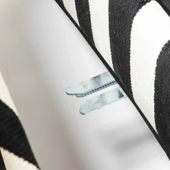 MacKenzie-Childs Living Room<Marquee Black Stripe 2-Piece Right Arm Chaise Sectional