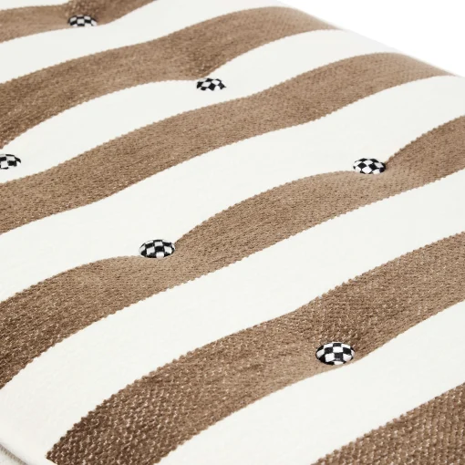 MacKenzie-Childs Bedroom|Living Room<Marquee Brown Stripe Chenille Upholstered Bench