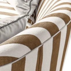 MacKenzie-Childs Living Room<Marquee Brown Stripe Chenille Sofa