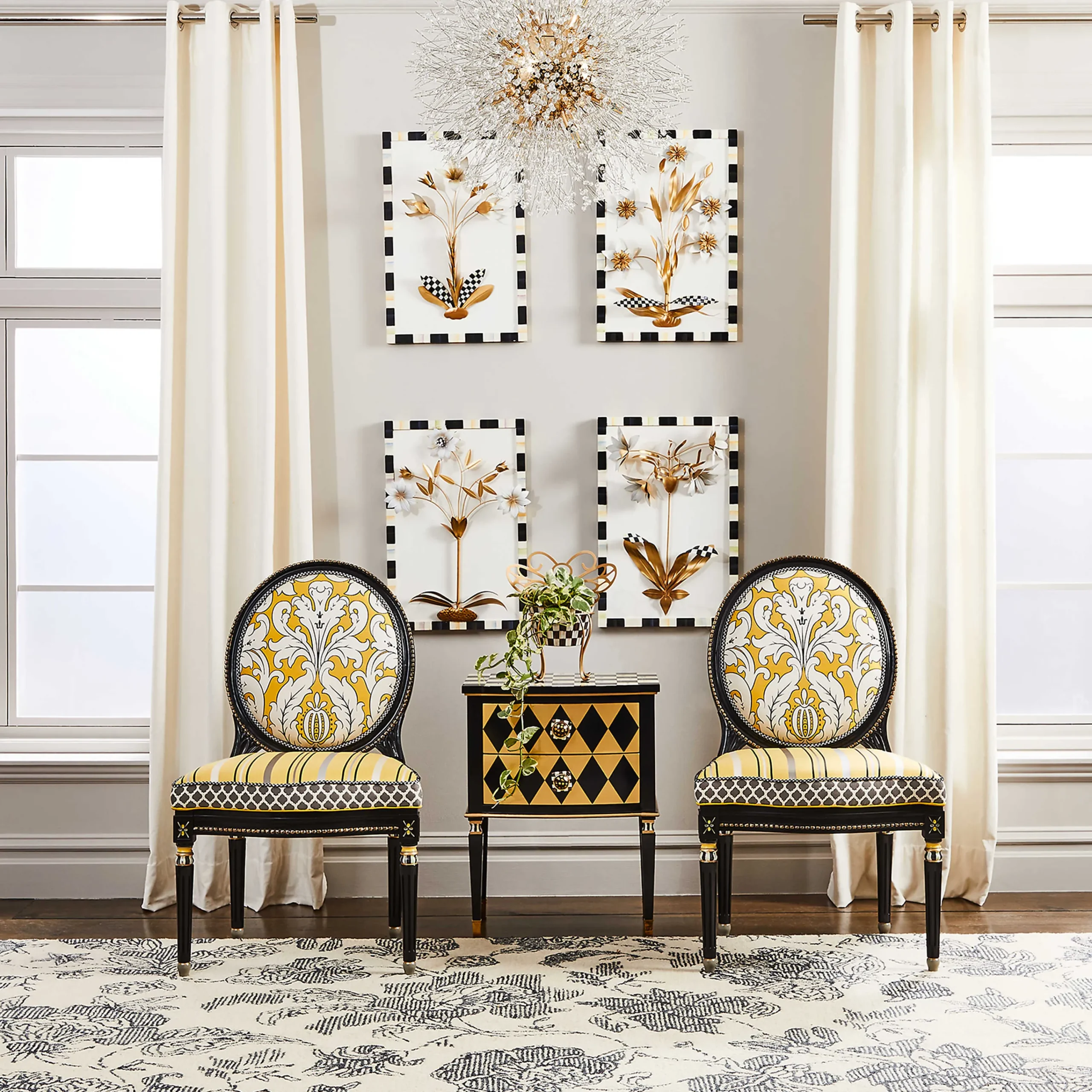 MacKenzie-Childs Room Accents<Marquee Daffodil Wall Art