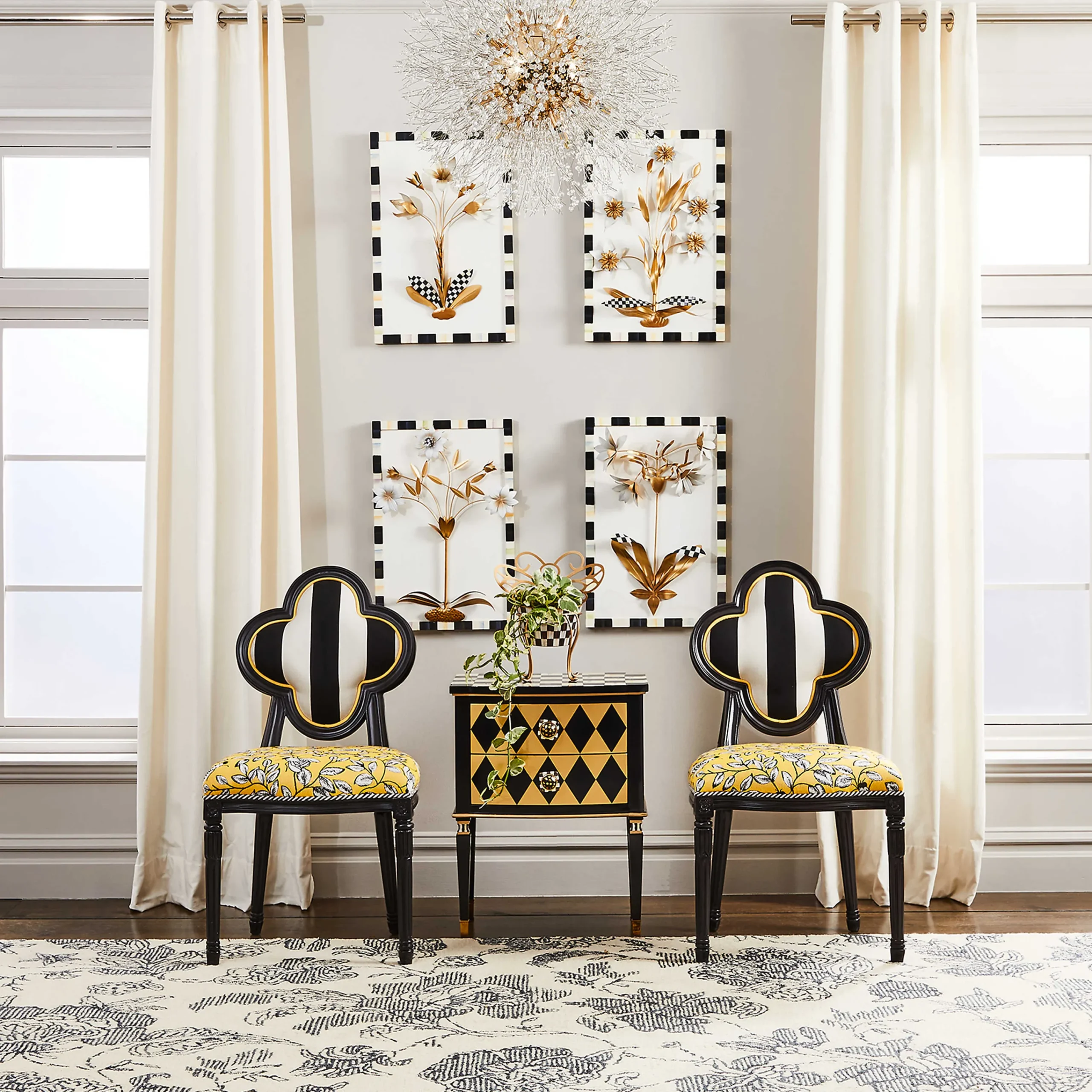 MacKenzie-Childs Room Accents<Marquee Daisy Wall Art