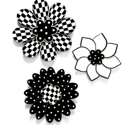 MacKenzie-Childs Room Accents<Marquee Wall Flowers, Set of 3