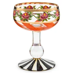 MacKenzie-Childs Fall Entertaining|Drinkware<Maypole Apricot Coupe Glass