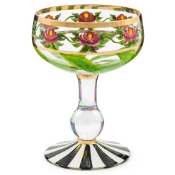 MacKenzie-Childs Drinkware<Maypole Leaf Coupe Glass