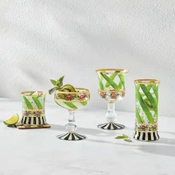 MacKenzie-Childs Drinkware|Bar Entertaining<Maypole Leaf Wine Glass