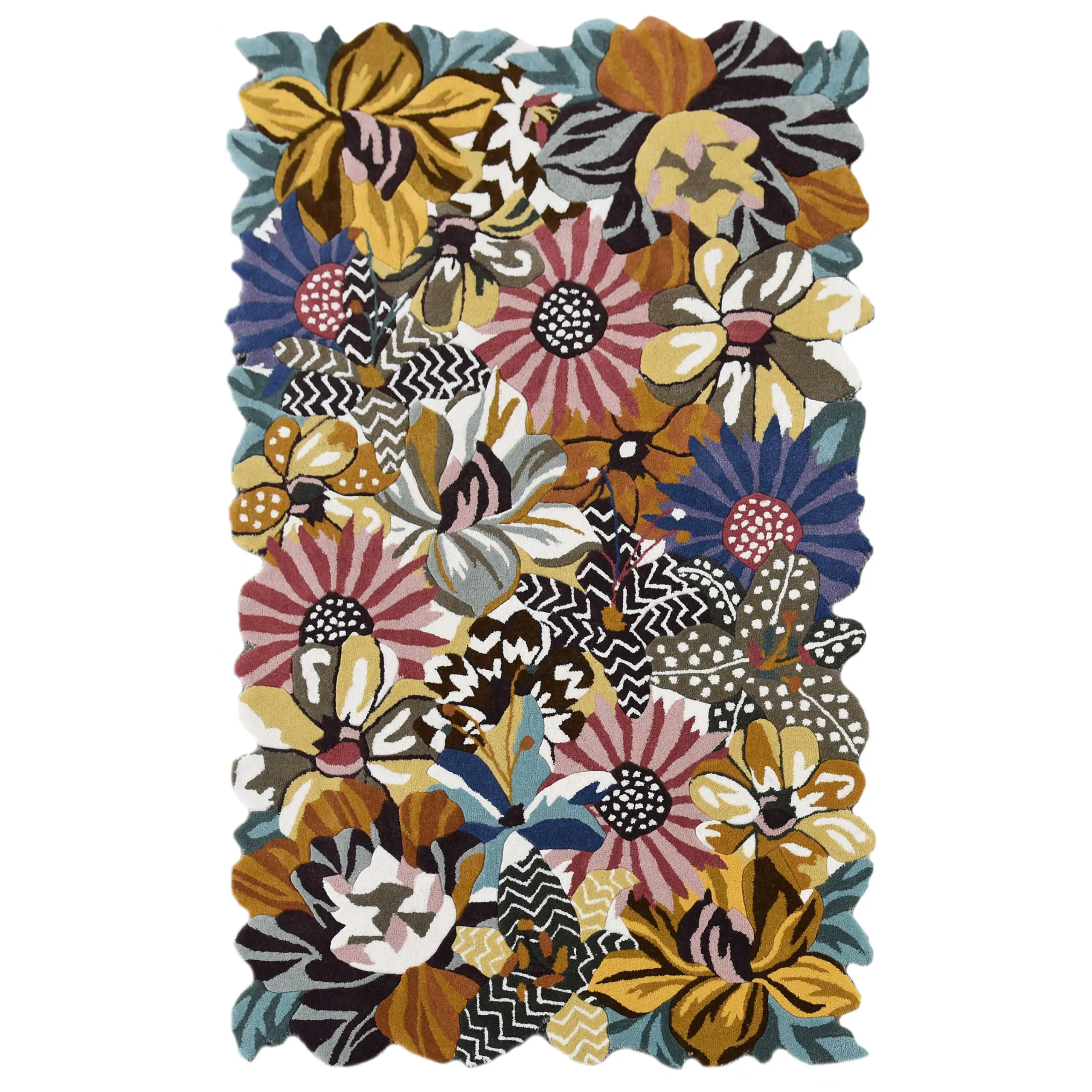 MacKenzie-Childs Rugs<Milano Floral 5' x 8' Rug