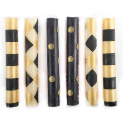 MacKenzie-Childs The Halloween Shop|Candles & Fragrances<Mini Black  Gold Dinner Candles, Set of 6