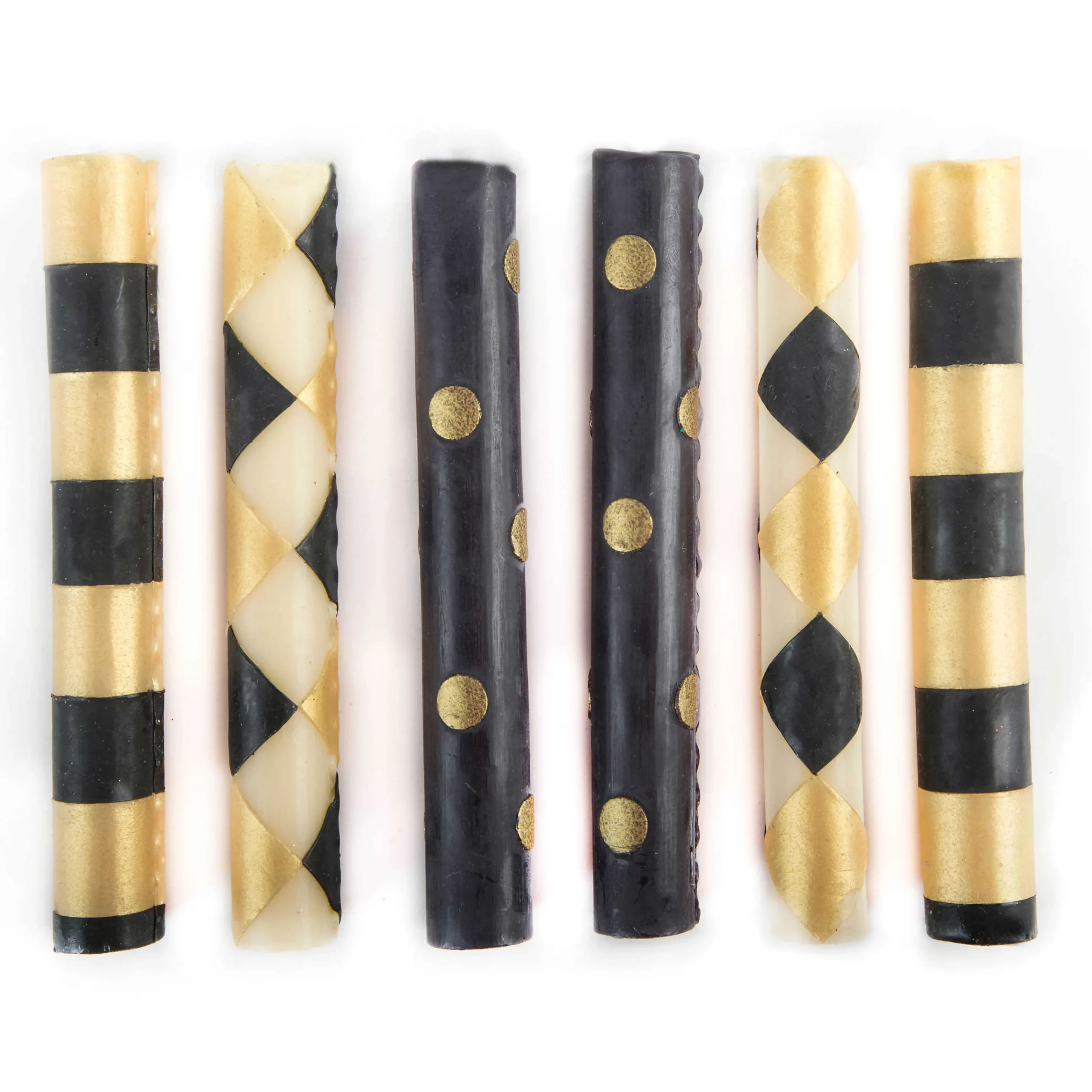 MacKenzie-Childs The Halloween Shop|Candles & Fragrances<Mini Black  Gold Dinner Candles, Set of 6