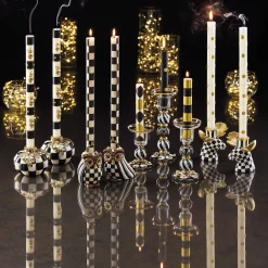 MacKenzie-Childs The Halloween Shop|Candles & Fragrances<Mini Black  Gold Dinner Candles, Set of 6