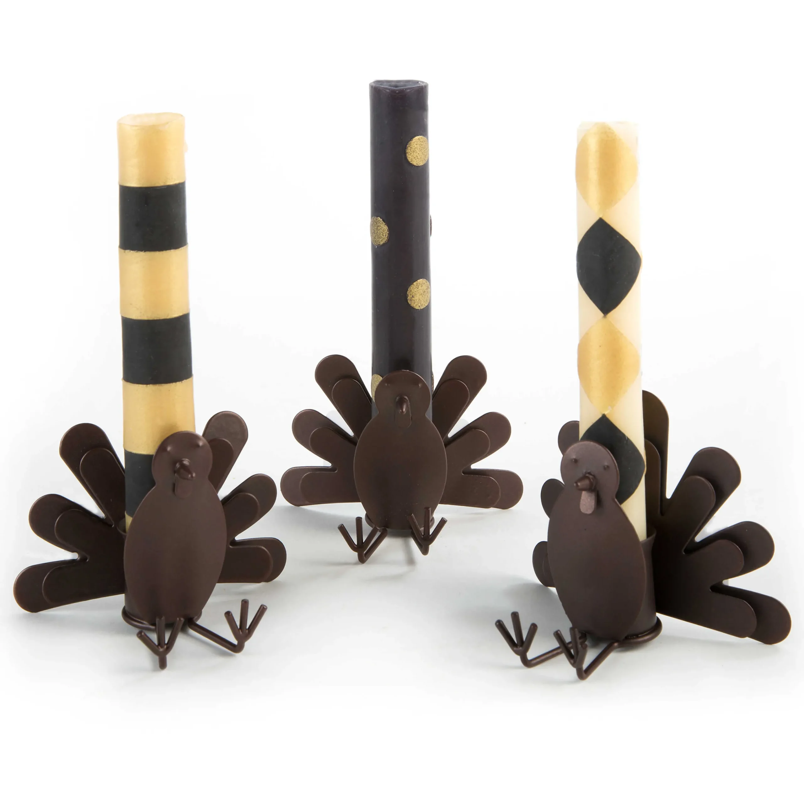 MacKenzie-Childs The Halloween Shop|Candles & Fragrances<Mini Black  Gold Dinner Candles, Set of 6