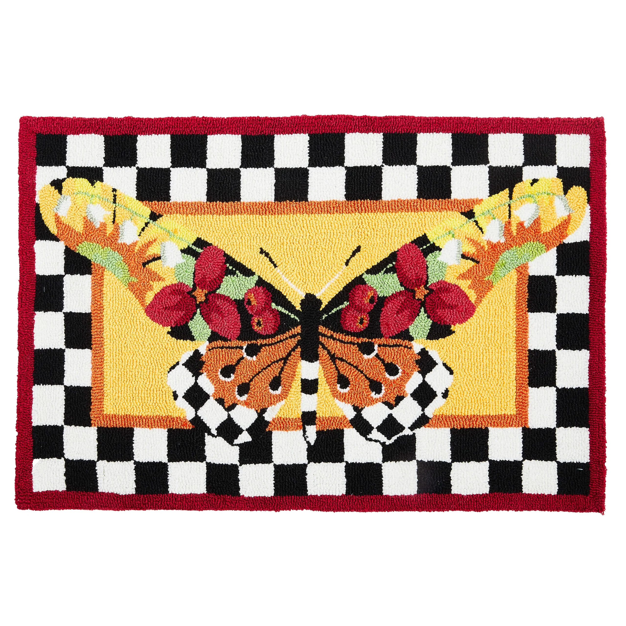 MacKenzie-Childs Rugs<Monarch Butterfly 2' x 3' Rug