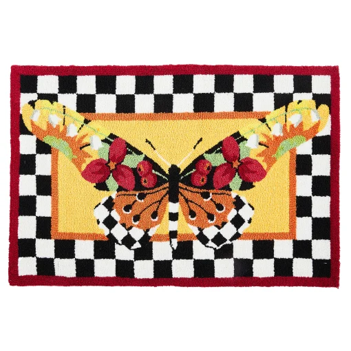 MacKenzie-Childs Rugs<Monarch Butterfly 2' x 3' Rug
