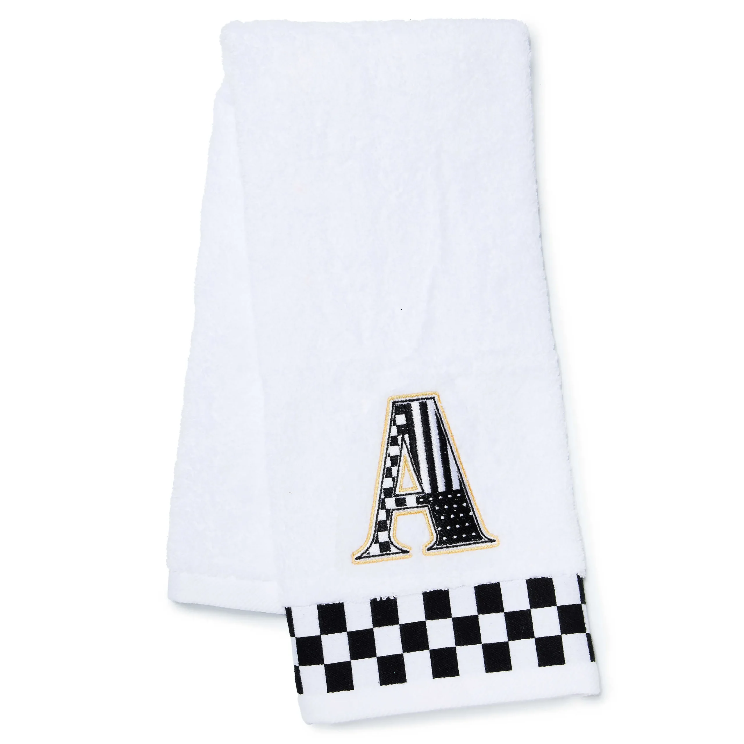 MacKenzie-Childs Bath & Bath Accessories<Monogram A Check Hand Towel