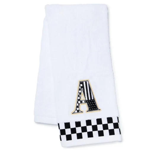 MacKenzie-Childs Bath & Bath Accessories<Monogram A Check Hand Towel
