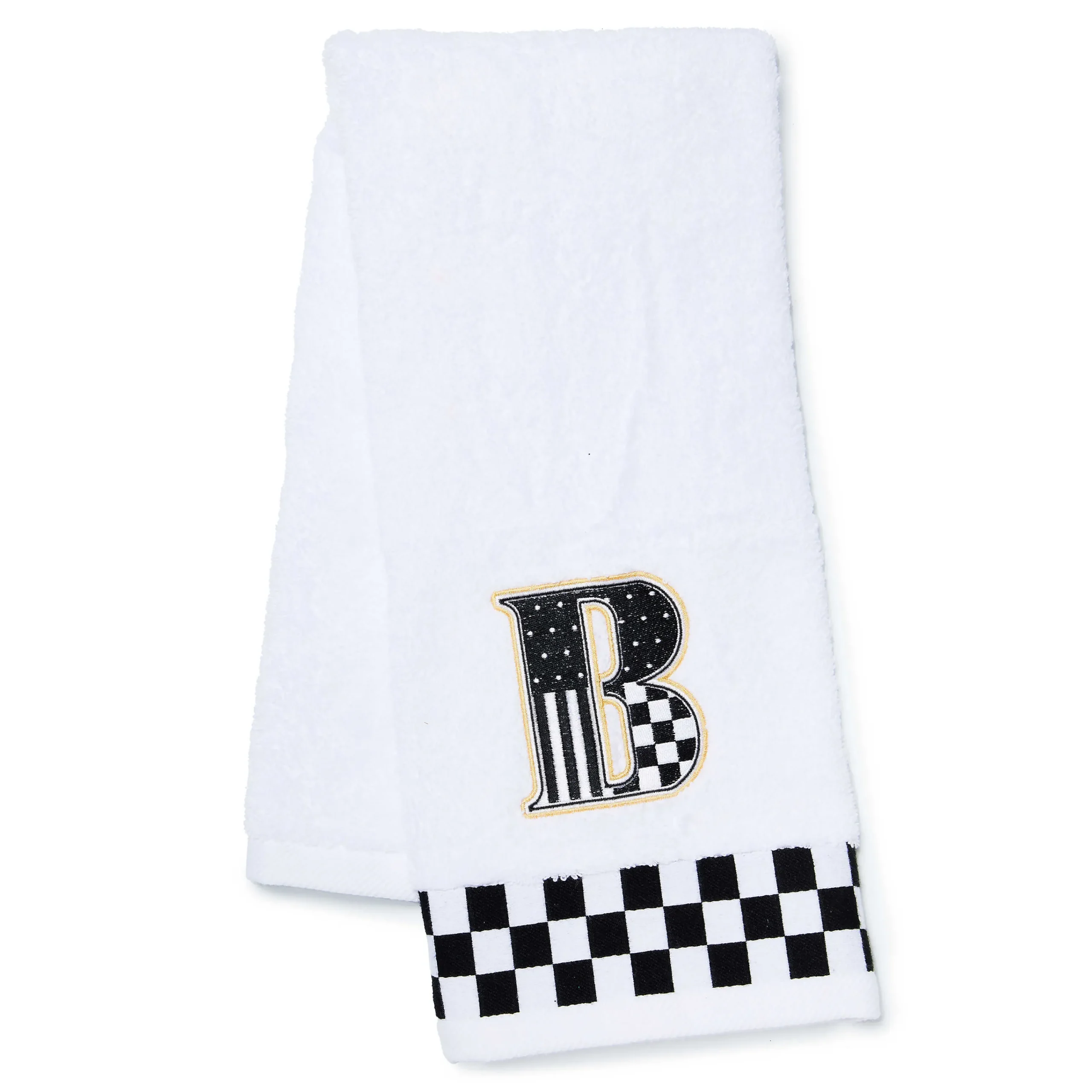 MacKenzie-Childs Bath & Bath Accessories<Monogram B Check Hand Towel