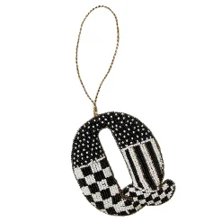 MacKenzie-Childs Holiday<Monogram Beaded Q Ornament
