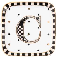 MacKenzie-Childs Dinnerware & Flatware<Monogram Dish - C