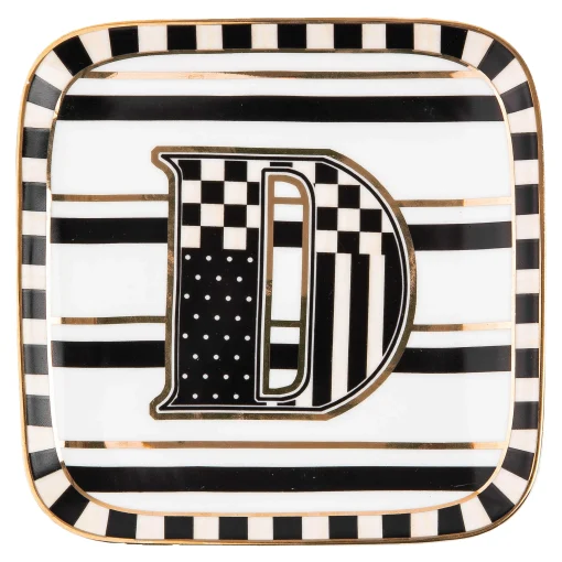 MacKenzie-Childs Dinnerware & Flatware<Monogram Dish - D