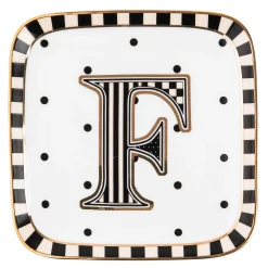 MacKenzie-Childs Dinnerware & Flatware<Monogram Dish - F