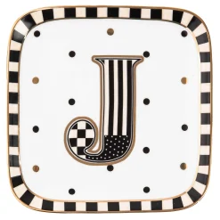 MacKenzie-Childs Dinnerware & Flatware<Monogram Dish - J
