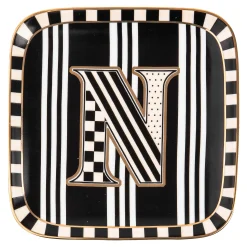 MacKenzie-Childs Dinnerware & Flatware<Monogram Dish - N