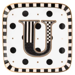 MacKenzie-Childs Dinnerware & Flatware<Monogram Dish - U