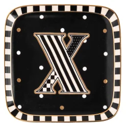 MacKenzie-Childs Dinnerware & Flatware<Monogram Dish - X