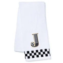 MacKenzie-Childs Bath & Bath Accessories<Monogram J Check Hand Towel
