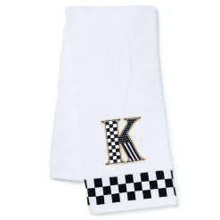 MacKenzie-Childs Bath & Bath Accessories<Monogram K Check Hand Towel