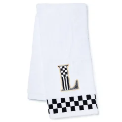 MacKenzie-Childs Bath & Bath Accessories<Monogram L Check Hand Towel