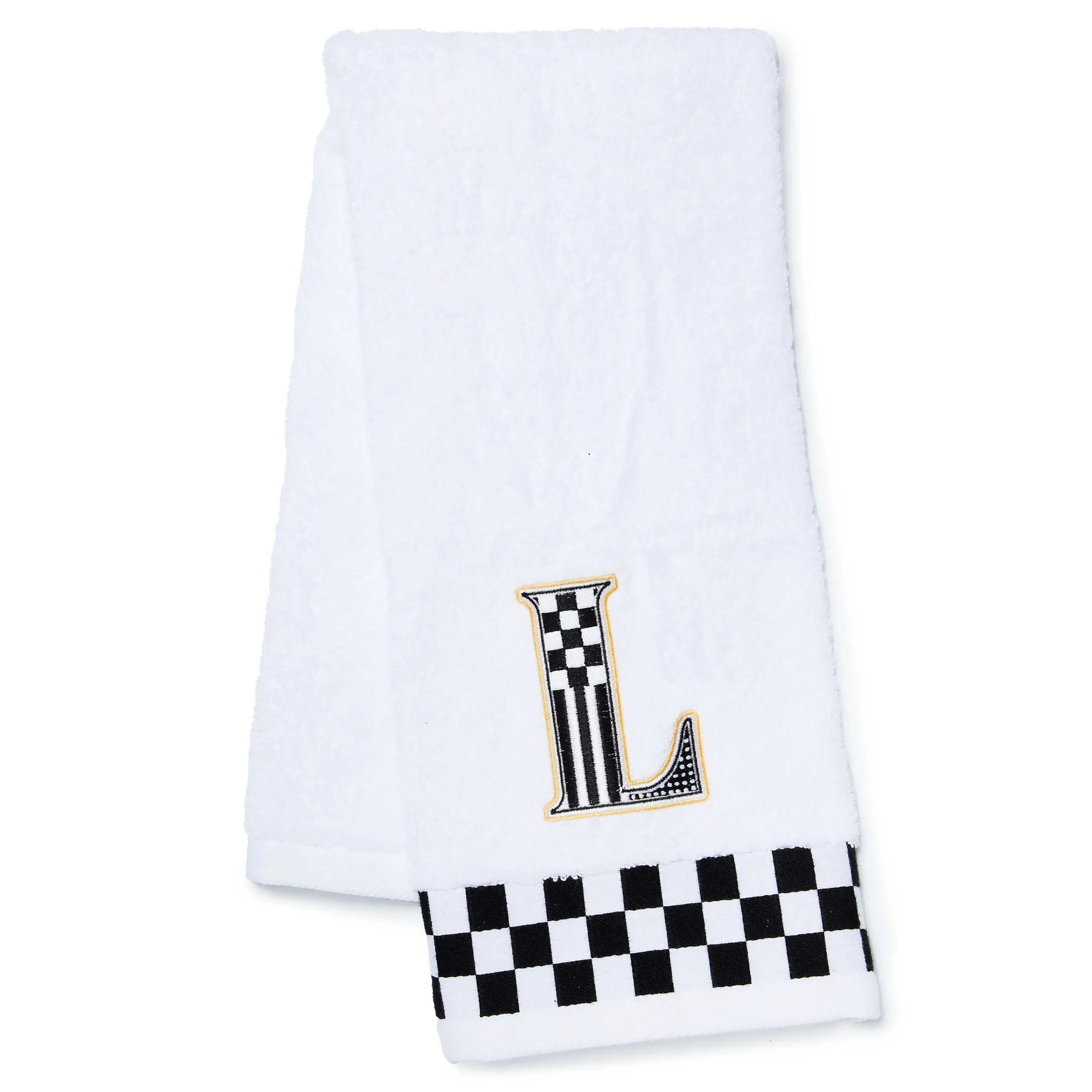 MacKenzie-Childs Bath & Bath Accessories<Monogram L Check Hand Towel