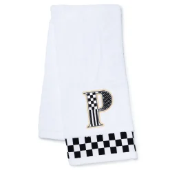 MacKenzie-Childs Bath & Bath Accessories<Monogram P Check Hand Towel