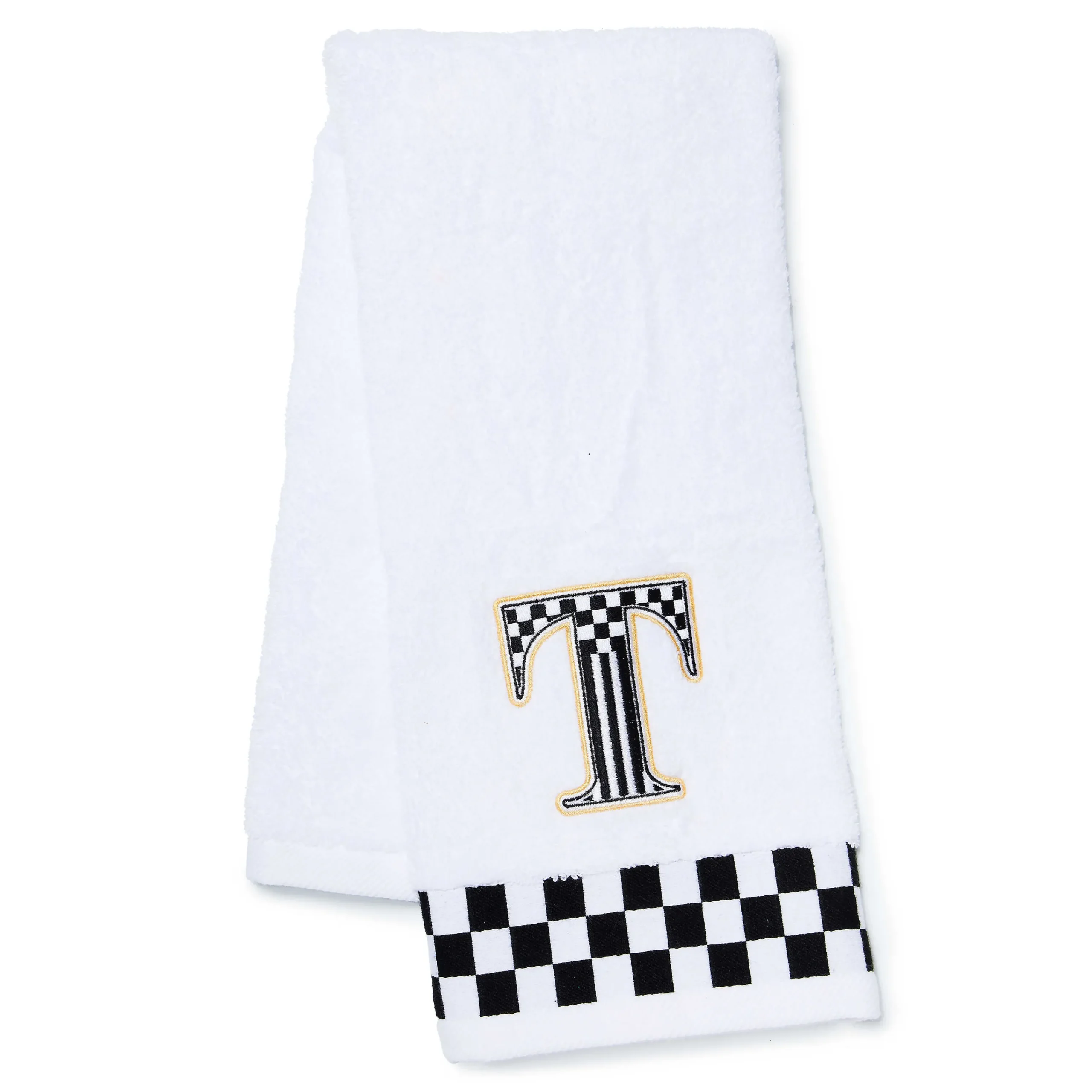 MacKenzie-Childs Bath & Bath Accessories<Monogram T Check Hand Towel