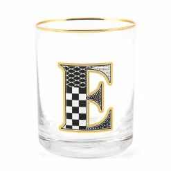 MacKenzie-Childs Holiday|Drinkware<Monogram Tumbler - E